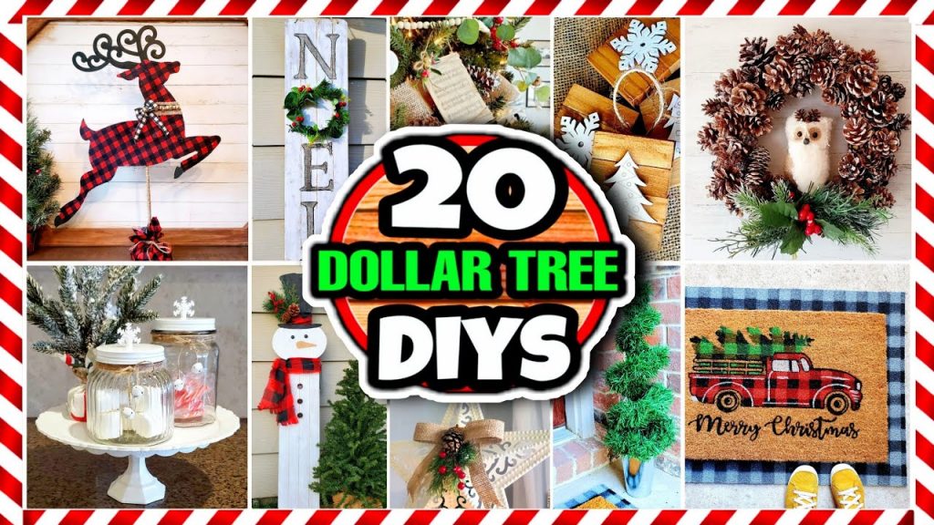 20 Dollar Tree DIY Christmas Decorations & Ideas for 2020 🎄