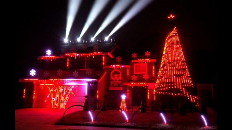 2019 Christmas Light Show "Sarajevo" by TSO (Trans-Siberian Orchestra)