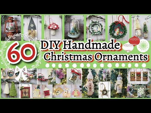 60 Handmade DIY Christmas Ornaments The Whole Family will Enjoy || To Make and Sell