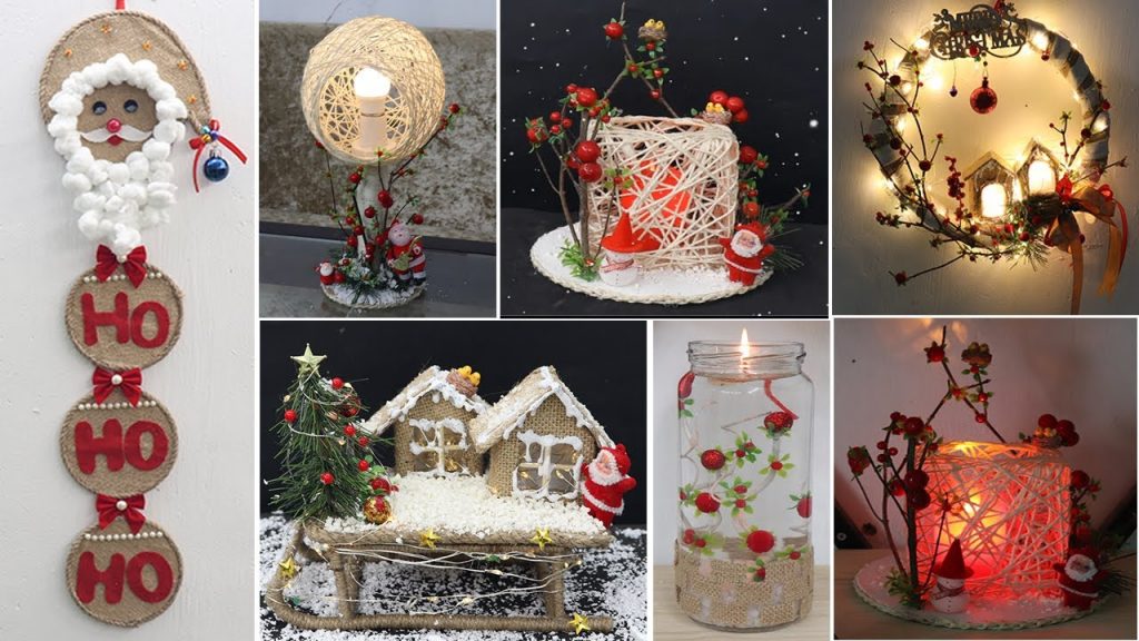 8 Jute craft Christmas decorations ideas | Home decorating ideas 2021