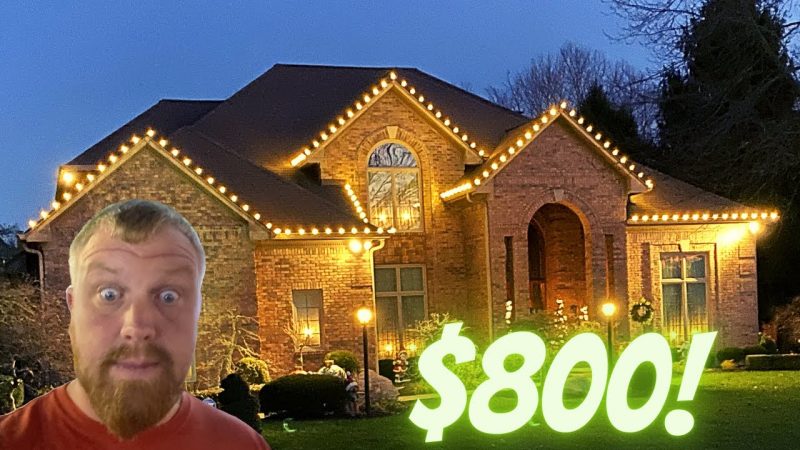 $800 Christmas Light Job Roof ONLY