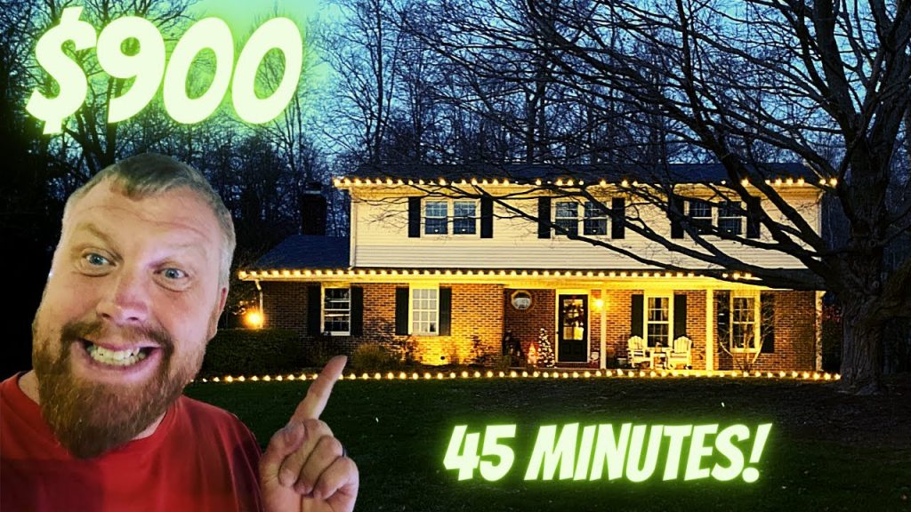 $900 Christmas Lights Job