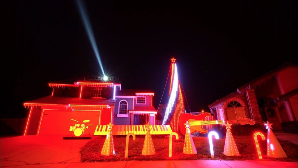 Best of Star Wars Christmas Light Show IN 4K!!! (Tracy, CA)