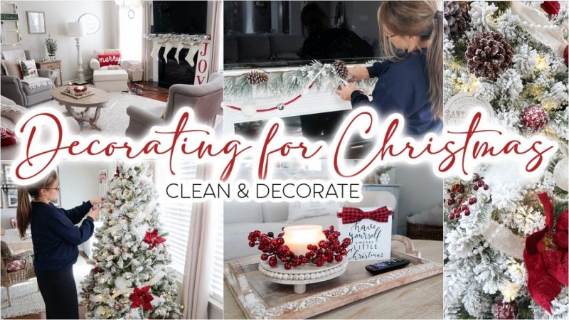 CLEAN & DECORATE WITH ME FOR CHRISTMAS 2020 | DECORATING MY CHRISTMAS TREE  & CHRISTMAS DECOR IDEAS!