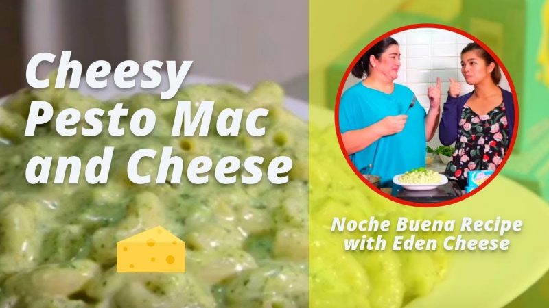 Cheesy Pesto Mac and Cheese | Christmas Recipe for Kids!