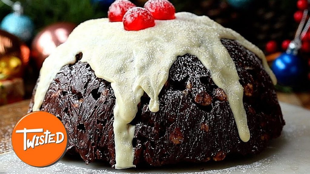 Christmas Pudding Biscuit Cake Recipe | Christmas Recipes | Holiday Desserts | Twisted