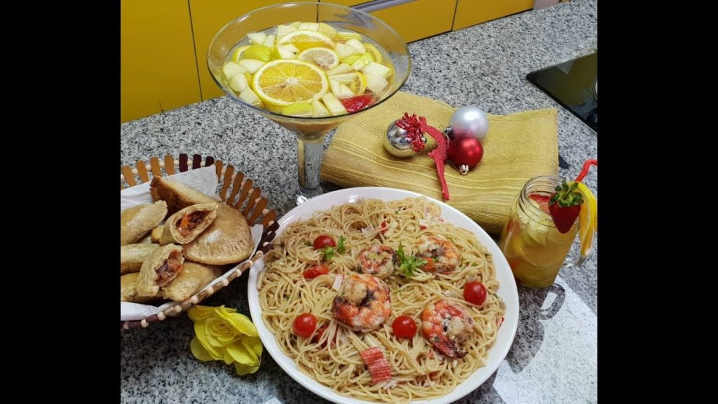 (Christmas Recipe 3) Creamy Seafood Pasta, Naija Meat Pie and White Wine Sangria