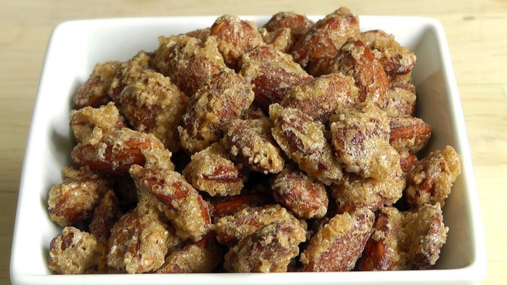 Christmas Roasted Almonds Sugar & Cinnamon Coating How to make recipe