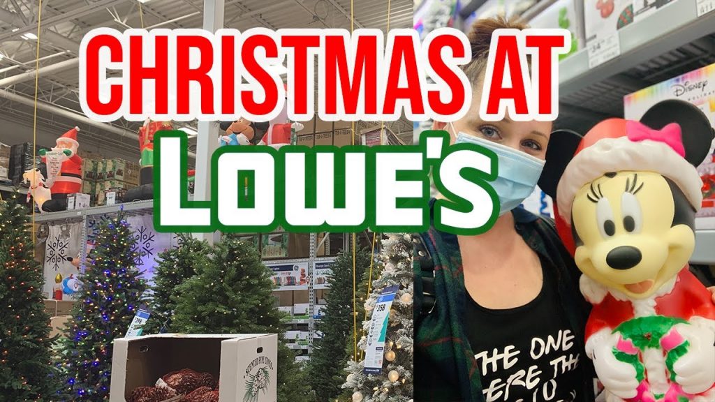 Christmas decoration shopping at Lowes