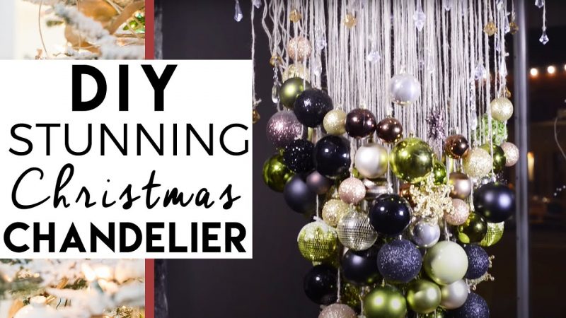 DIY Christmas Ball Chandelier | Christmas Decorations