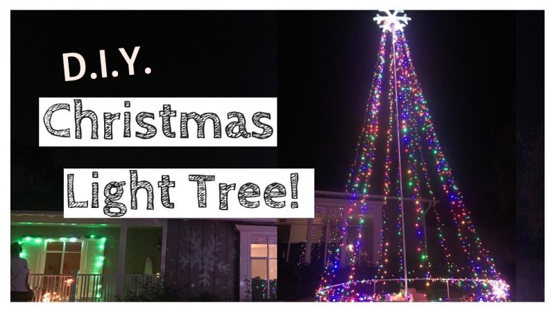 D.I.Y. Lighted Christmas Tree - Giant Outdoor Christmas Light Tree
