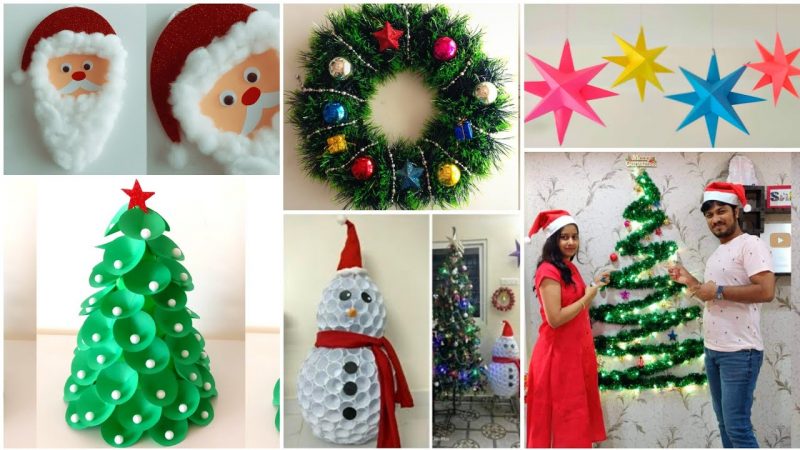 Easy 6 DIY Christmas Decoration Ideas | Christmas Crafts | Christmas Decoration ideas At Home.