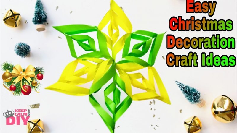 Easy Diy Christmas Decoration Craft ideas |Diy paper hangings for Christmas tree |#Christmascrafts