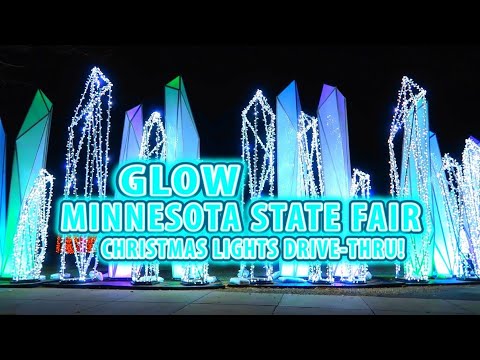 GLOW Holiday Festival – Minnesota State Fair! AMAZING DRIVE THRU CHRISTMAS LIGHTS DISPLAY!!!