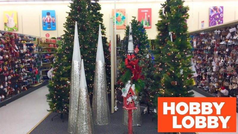 HOBBY LOBBY CHRISTMAS DECORATIONS CHRISTMAS TREES HOME DECOR SHOP WITH ME SHOPPING STORE WALKTHROUGH