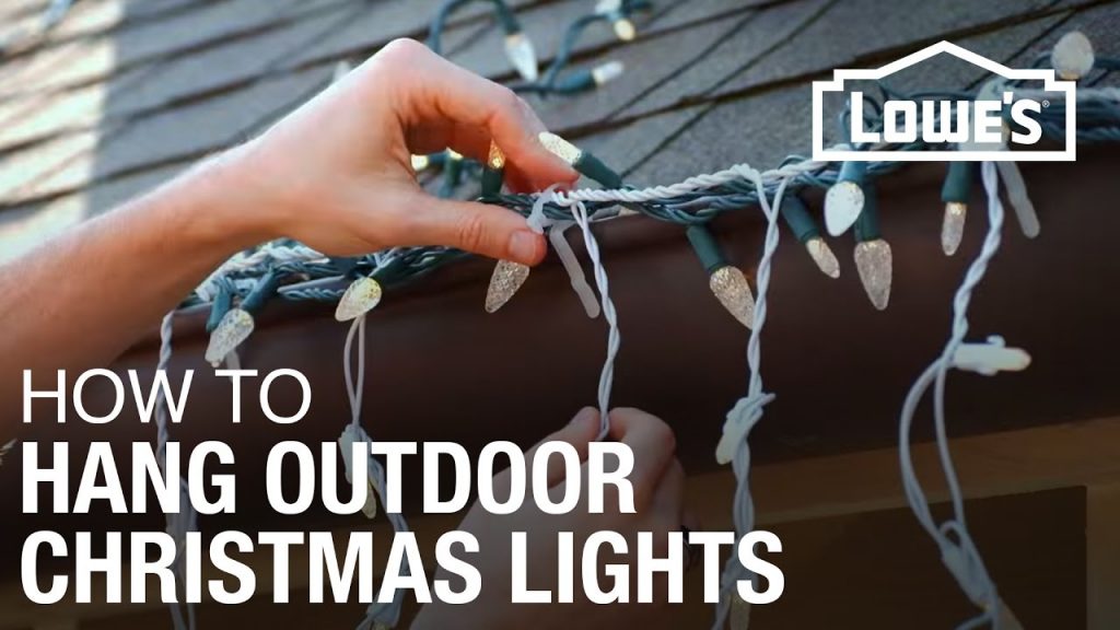 How To Hang Exterior Christmas Lights