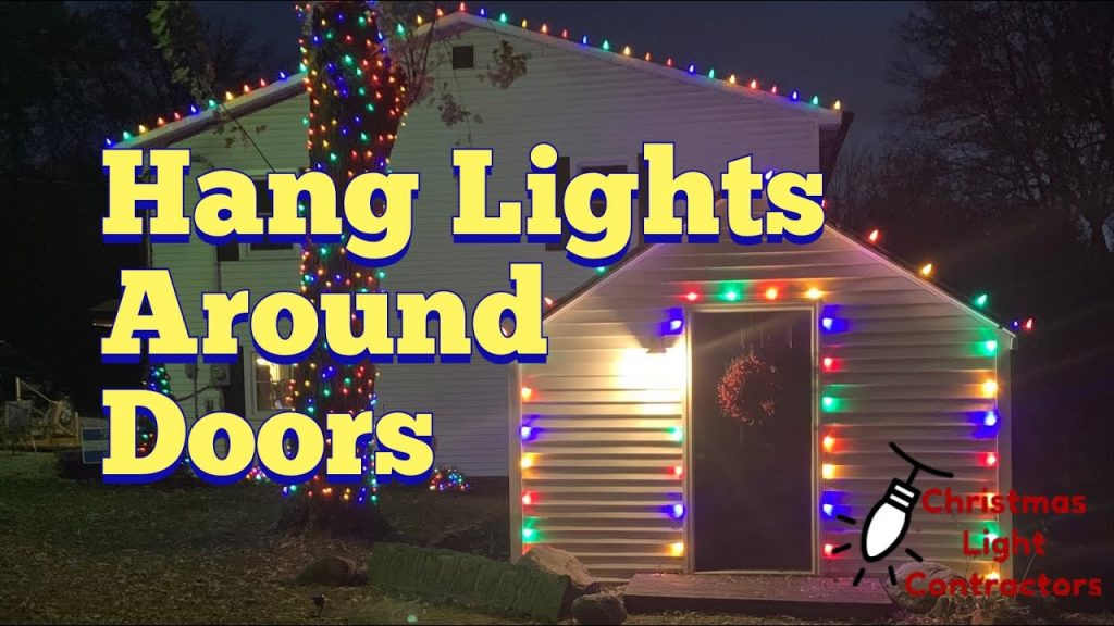 How to hang Christmas Lights on vinyl siding, door/windows – NO staples, nails, or clips