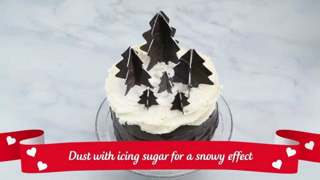 How to make EDIBLE 3D CHOCOLATE CHRISTMAS TREES decoration | Christmas Recipe