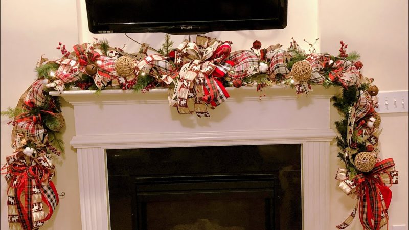 How to make a Christmas Garland for your mantel