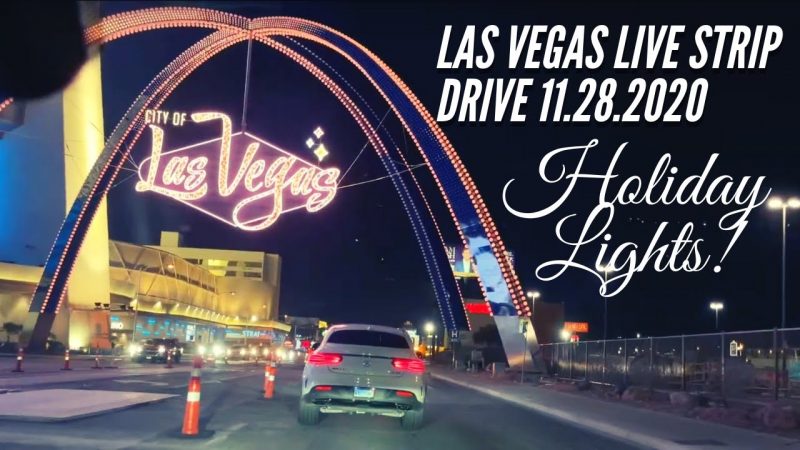 LAS VEGAS LIVE STRIP DRIVE | CHRISTMAS LIGHTS Las Vegas Speedway 2020!