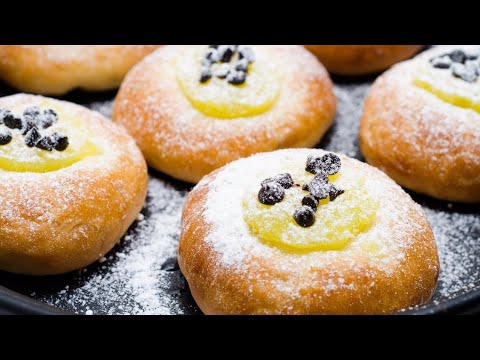 LEMON CURD BUN l CHRISTMAS RECIPE l EGGLESS & WITHOUT OVEN