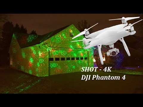 Laser Christmas Lights moving to Crystallize – Lindsey Stirling (Dubstep) DJI Phantom 4 Drone