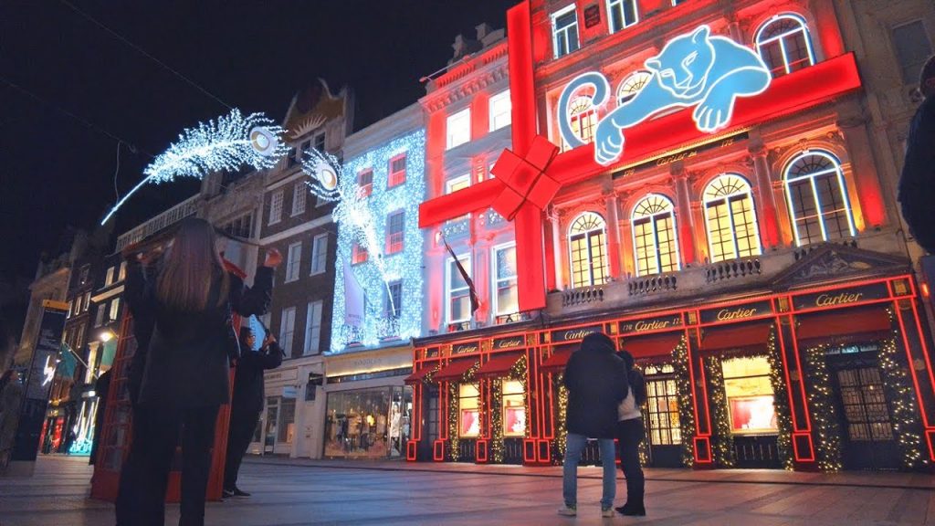 London’s Mayfair at Christmas 2020 ✨ Bond Street Festive Windows & Christmas Lights incl. Cartier