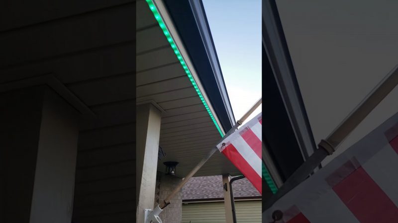 Permanent LED Christmas lights on a budget. Simple, fast and cheap.