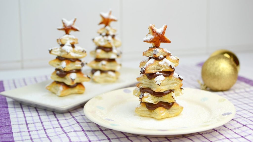 Puff Pastry Christmas Trees with Nutella – Easy Christmas Dessert Recipe