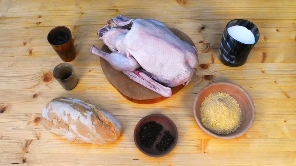 Spit-Roasted Goose and Foxtail Millet Polenta – Medieval Christmas Recipe