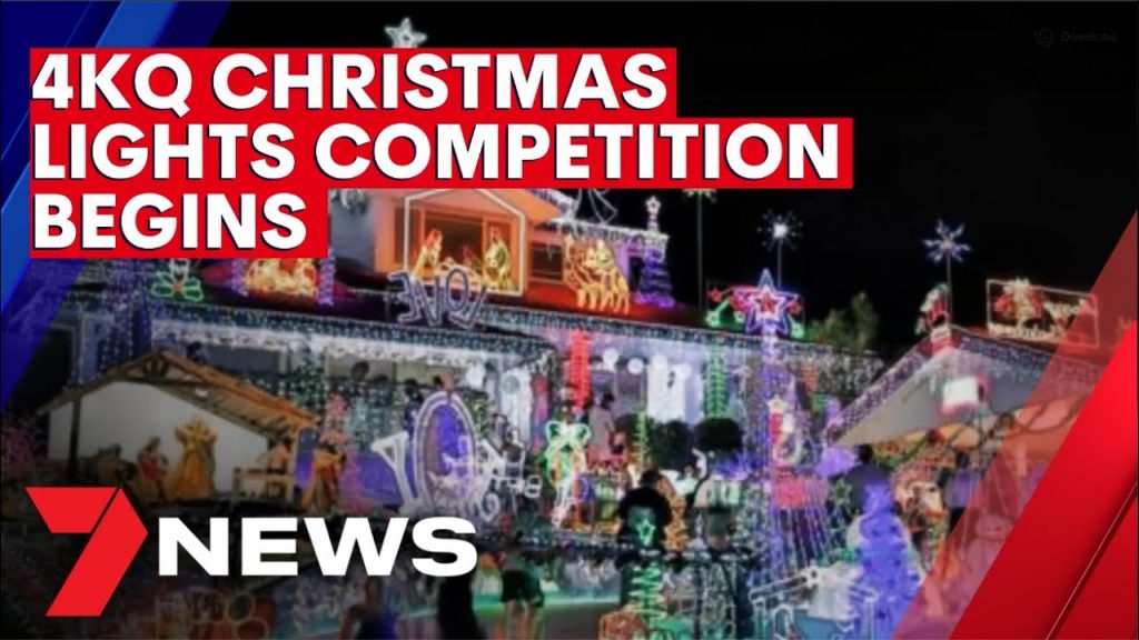 Start of the annual 4KQ Christmas Lights competition | 7NEWS