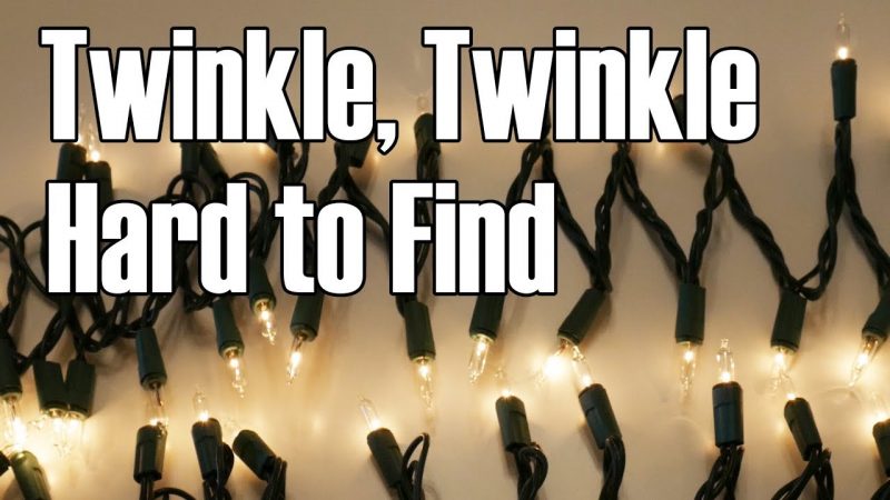 The Twinkling Light Set: An increasingly rare but delightful type of decorative lighting