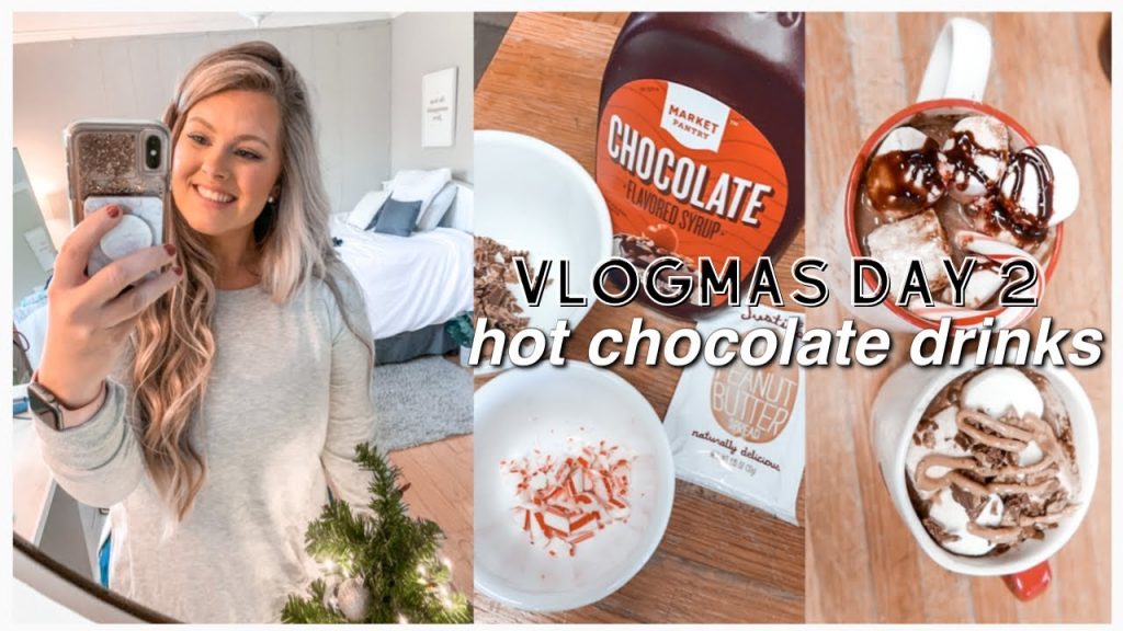 VLOGMAS DAY 2: HOT CHOCOLATE DRINKS & CHRISTMAS LIGHTS