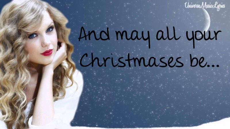 White Christmas- Taylor Swift (Lyrics Video) HD